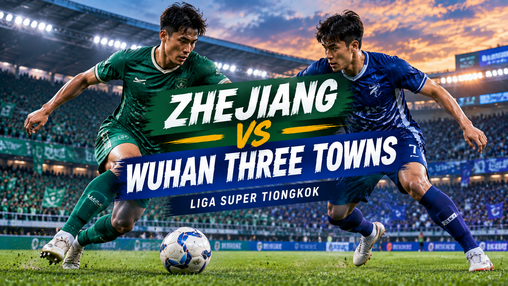 Tigoals : Zhejiang vs Wuhan Three Towns Sore Ini Pukul 18.35 WIB, Duel Pekan ke-22 Liga Super Tiongkok