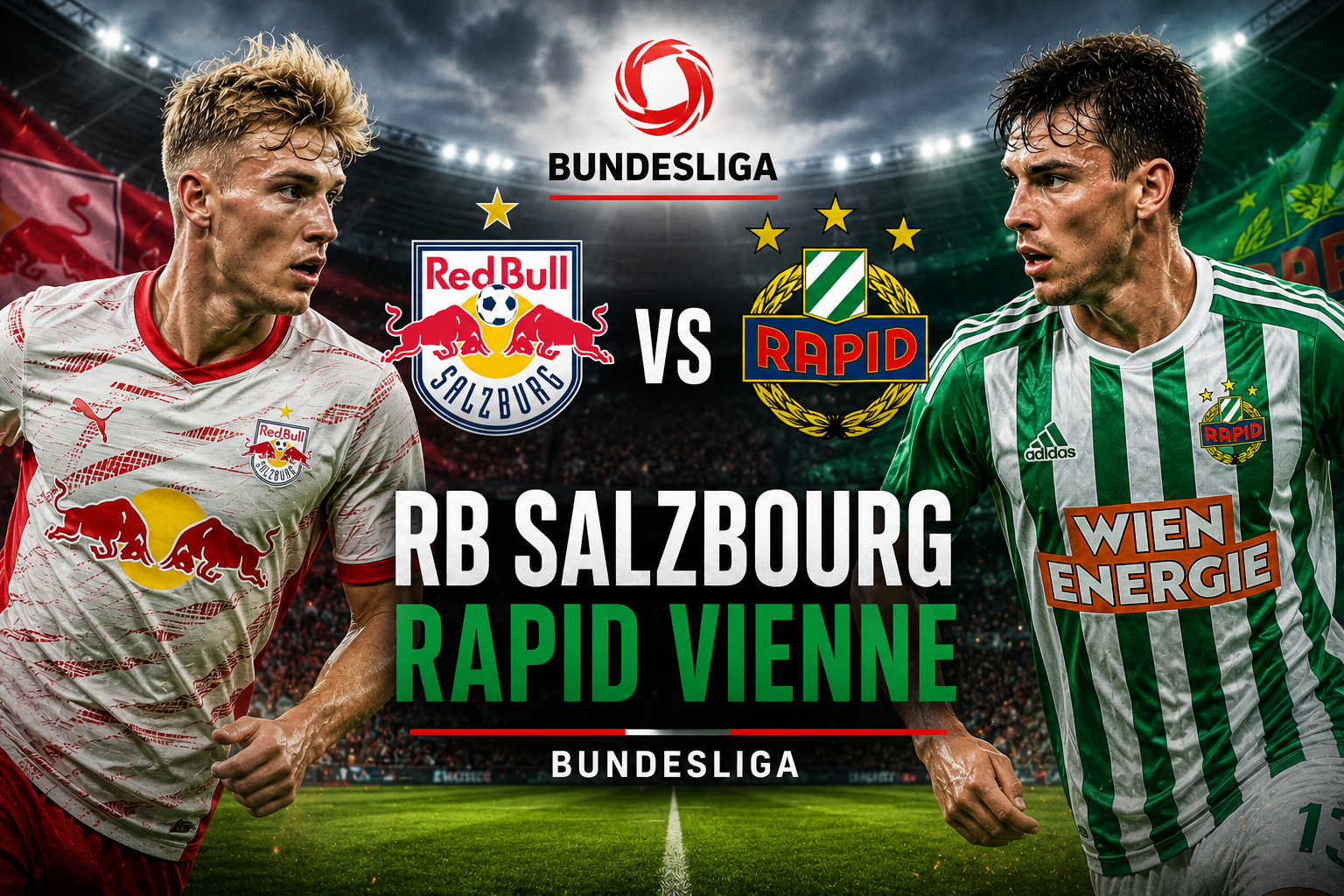 Tigoals Ramaikan Duel RB Salzburg vs Rapid Wien di Bundesliga Dini Hari Pukul 01.30 WIB