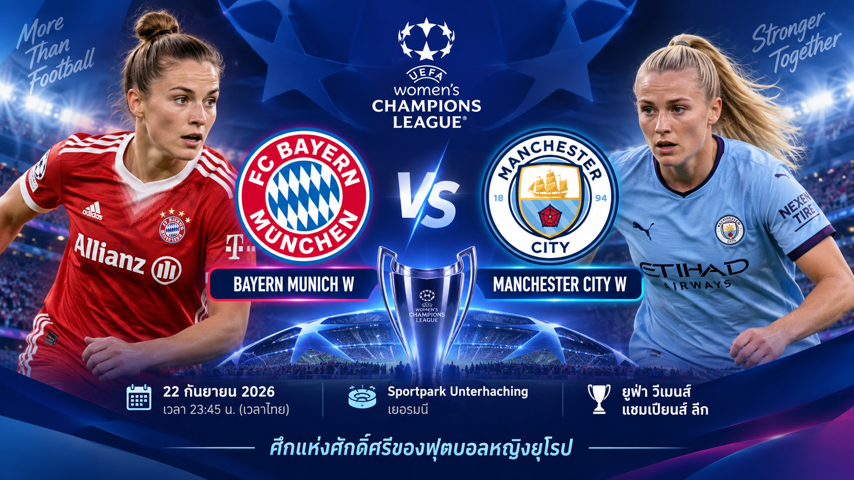 Bayern Munich W vs Manchester City W UEFA Women’s Champions League Malam Ini Pukul 23.45 WIB, Tigoals Bahas Pertemuan Dua Kekuatan Eropa