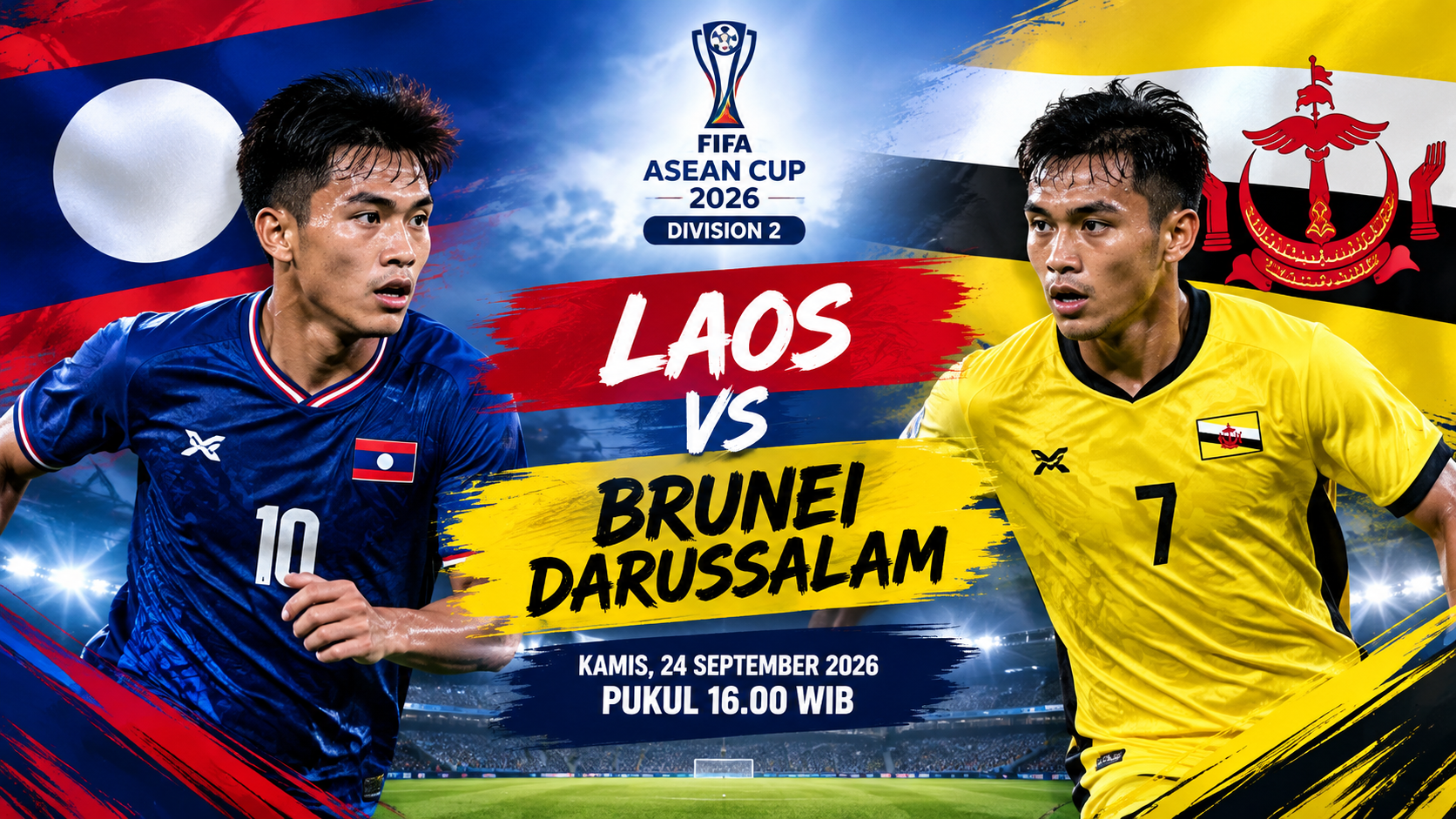 Laos vs Brunei Darussalam FIFA ASEAN Cup 2026 Sore Ini Pukul 16.00 WIB, Tigoals Bahas Persaingan Kedua Tim