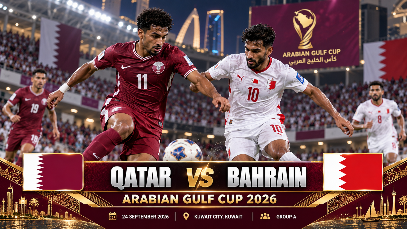 Tigoals Pantau Qatar vs Bahrain dalam Persaingan Khaleeji 27 Malam Ini Pukul 19.00 WIB