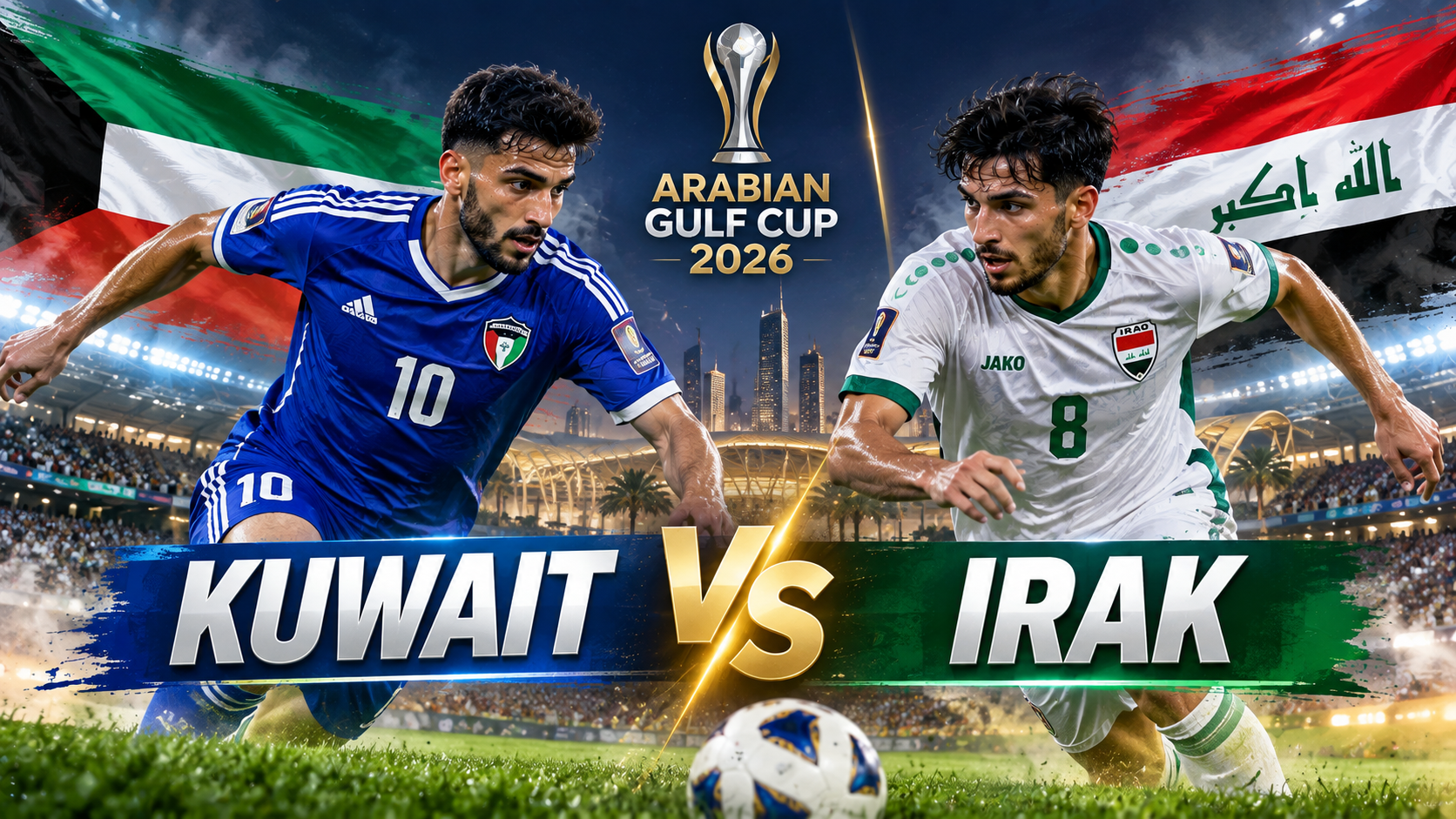 Tigoals Pantau Kuwait vs Irak di Gulf Cup Malam Ini Pukul 22.55 WIB
