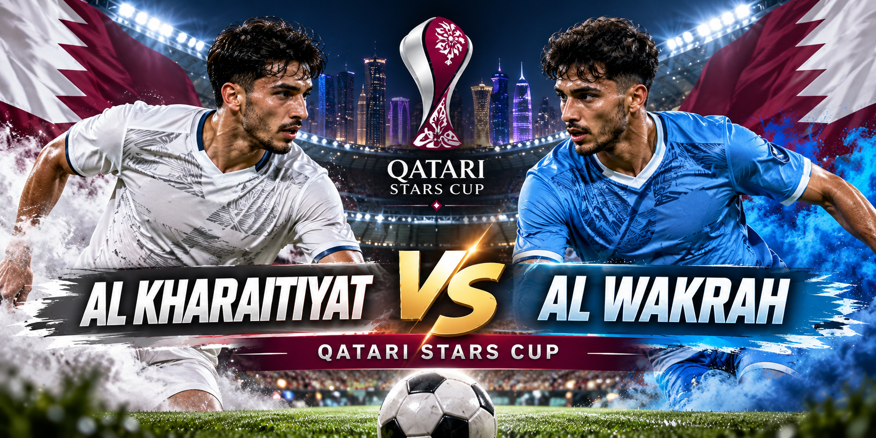 Al Kharaitiyat vs Al Wakrah QSL Cup Malam Ini Pukul 22.00 WIB, Tigoals Pantau Persaingan di Round 2