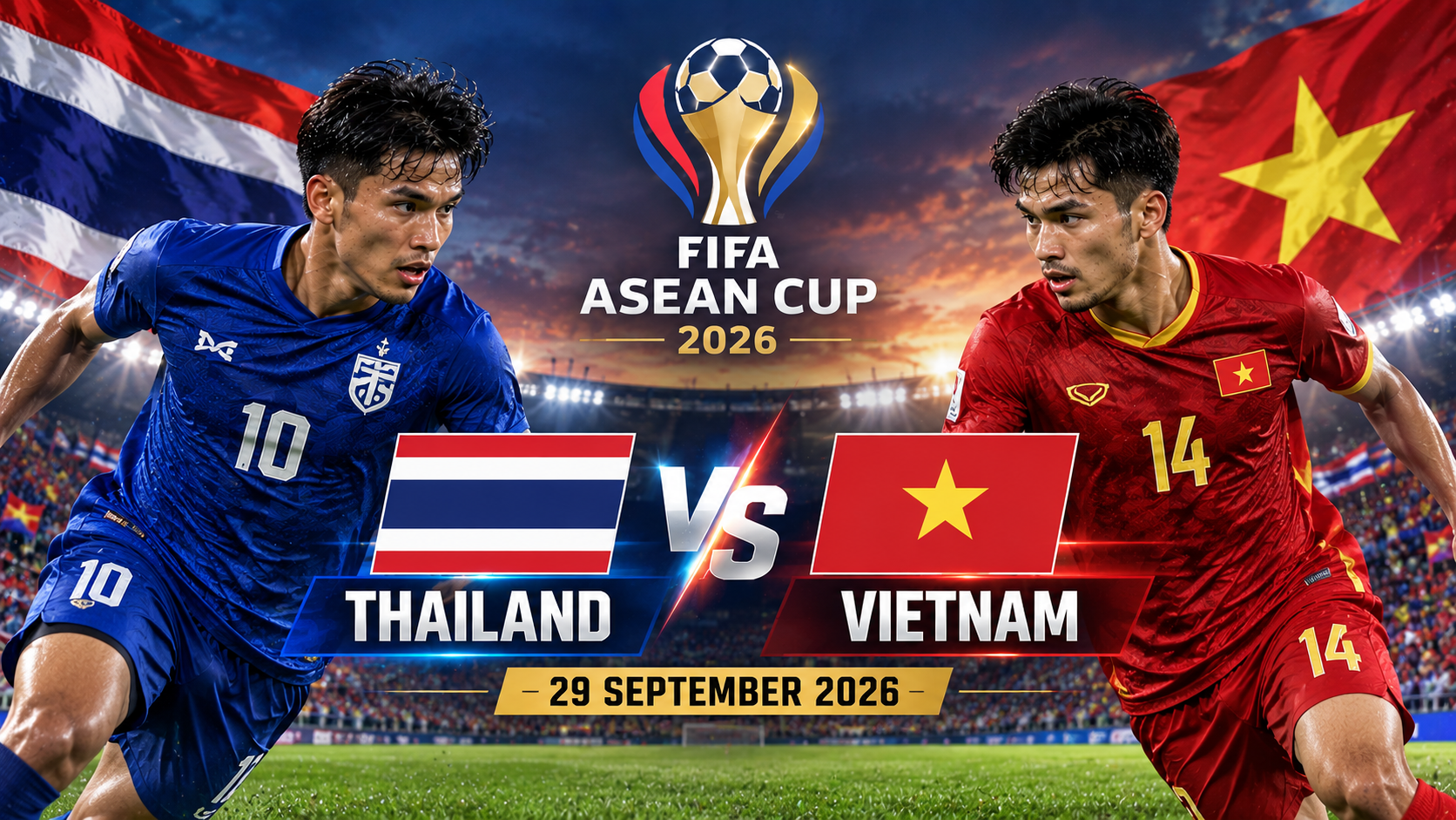 Tigoals Pantau Thailand vs Vietnam di FIFA ASEAN Cup 2026 Malam Ini Pukul 19.30 WIB