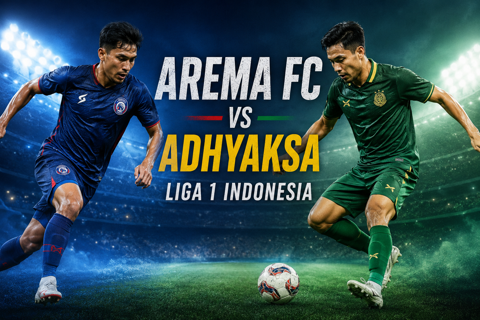 Tigoals : Saksikan Arema FC vs Adhyaksa di Liga 1 Indonesia Sore Ini Pukul 15.30 WIB