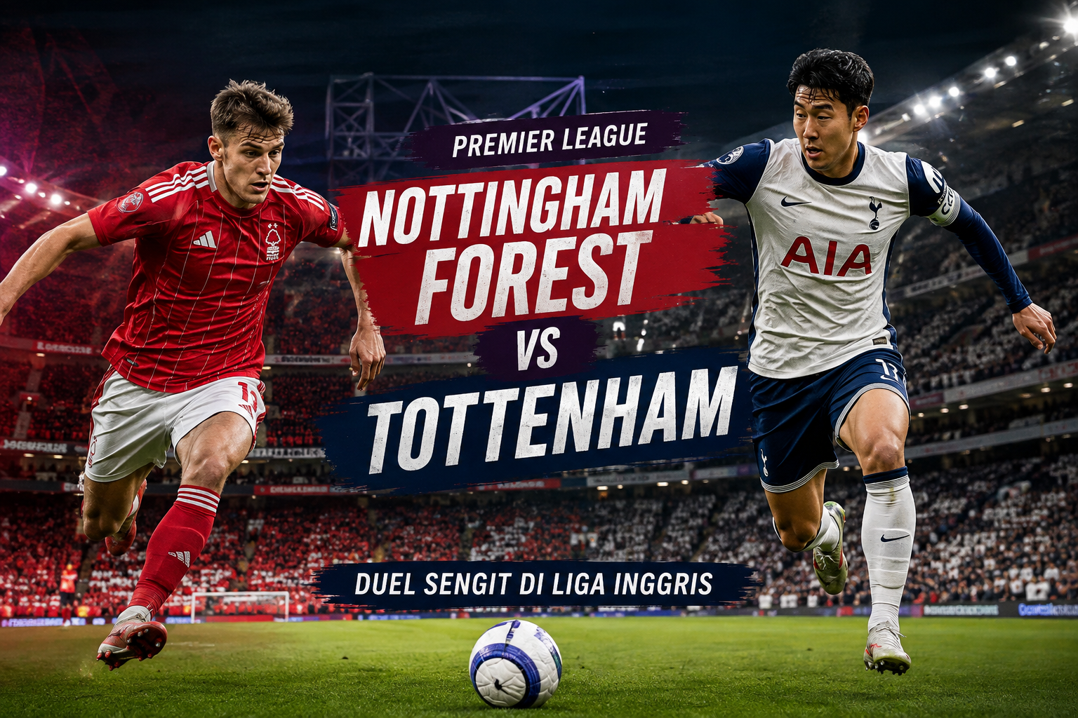 Tigoals Sajikan Nottingham Forest vs Tottenham Liga Inggris Malam Ini Pukul 21.00 WIB