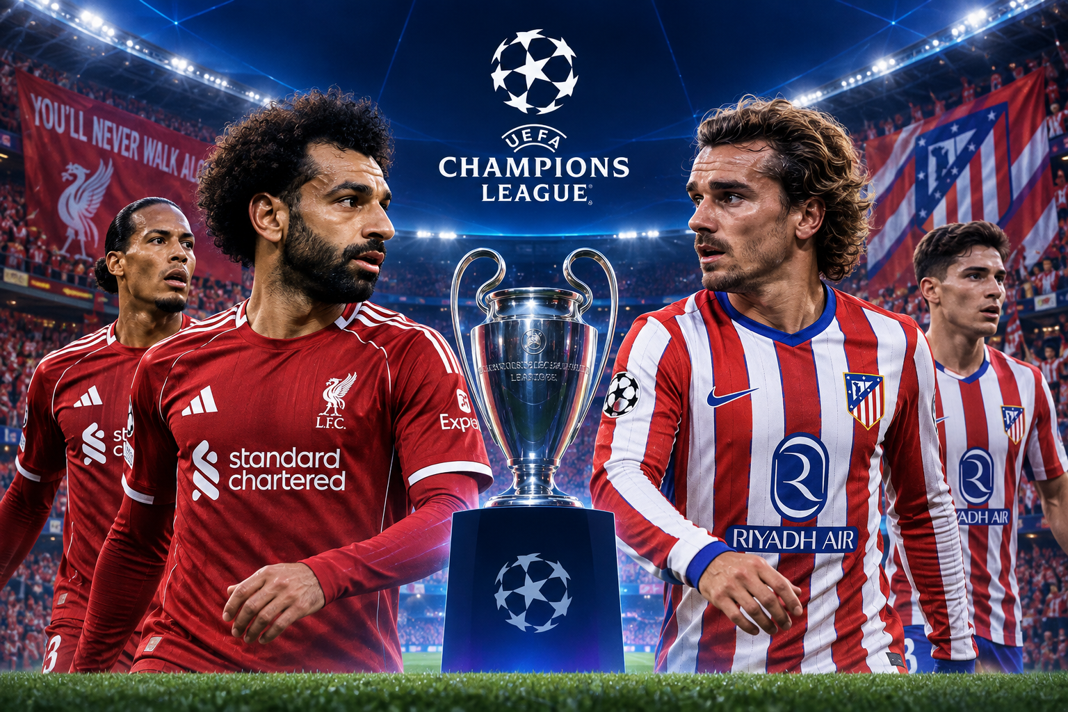 Liverpool vs Atletico Madrid Liga Champions UEFA Dini Hari Ini Pukul 02.00 WIB, Tigoals Sajikan Pertarungan Bergengsi di Anfield