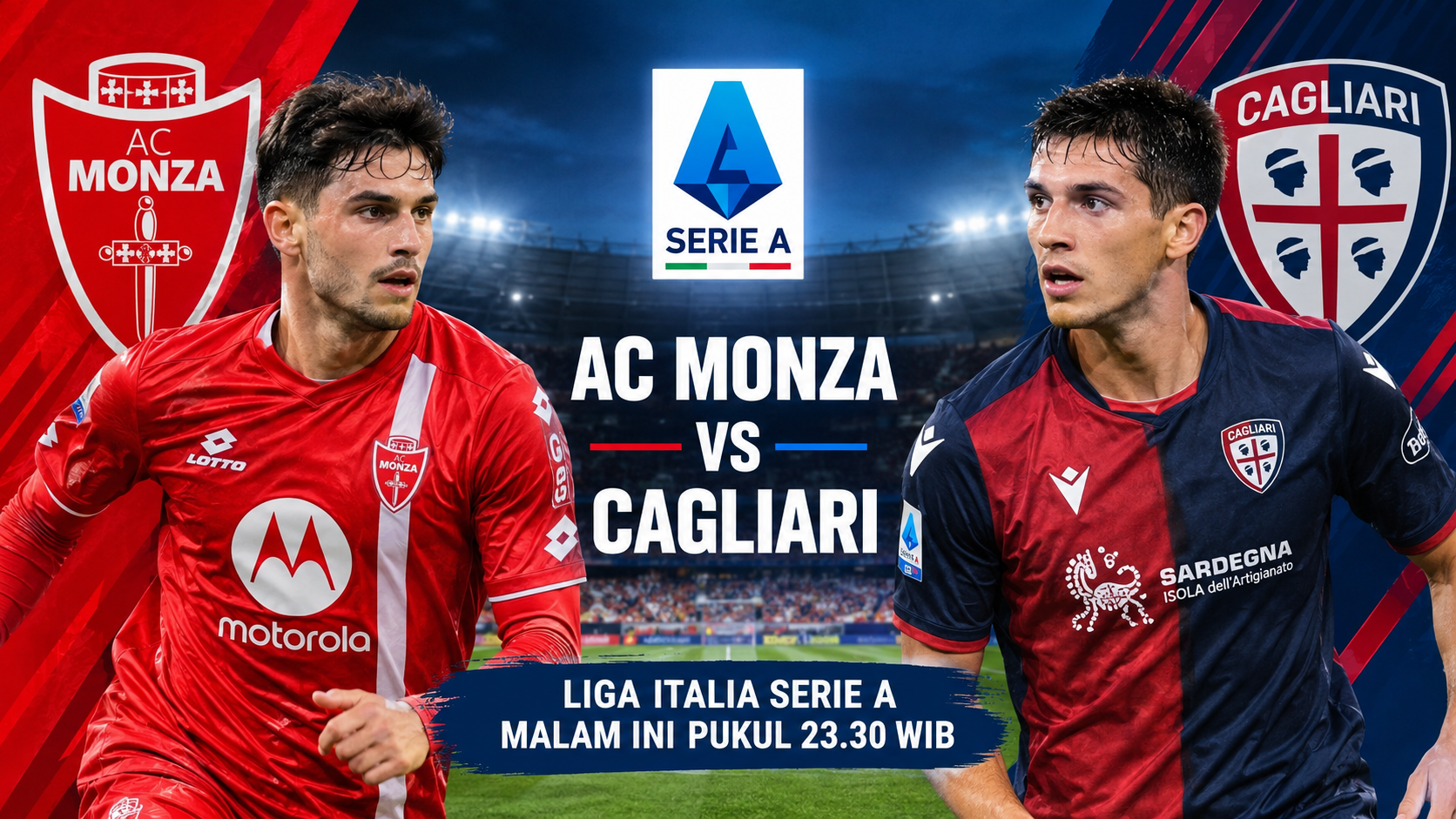 AC Monza vs Cagliari Malam Ini Pukul 23.30 WIB, Tigoals Bahas Persaingan Penting Pekan Ketujuh Serie A