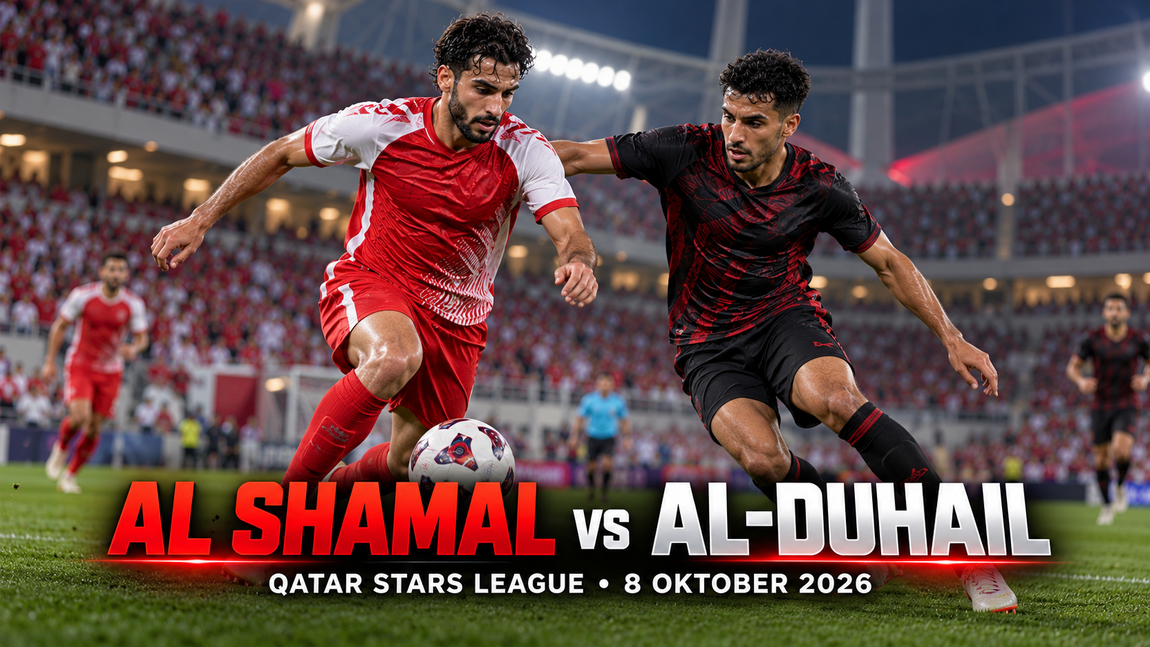Al Shamal vs Al Duhail Qatar Stars League Malam Ini Pukul 21.45 WIB, Tigoals Ikuti Duel Sengit di Al Bayt Stadium