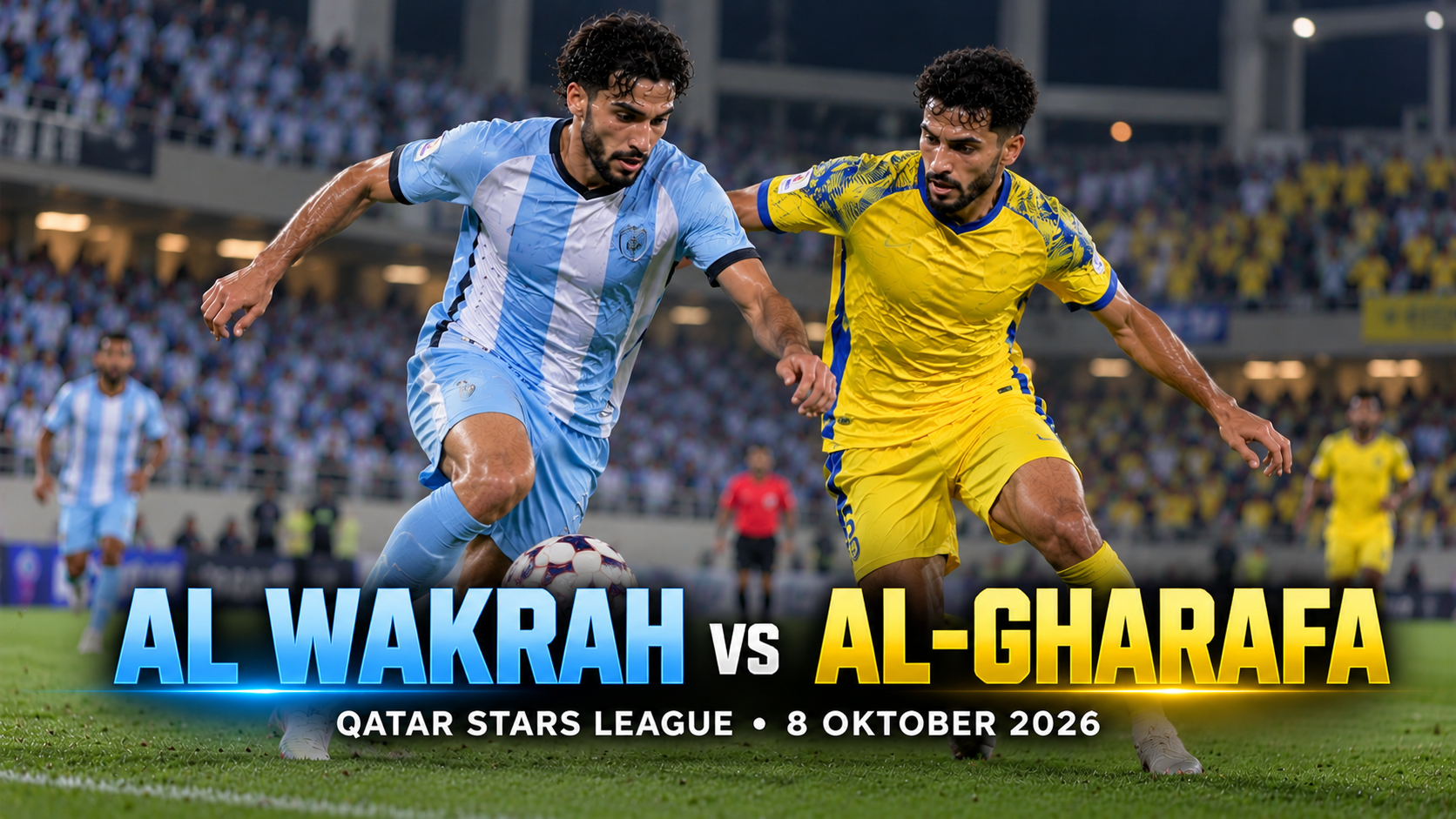 Al Wakrah vs Al Gharafa Qatar Stars League Dini Hari Pukul 00.00 WIB, Tigoals Ikuti Persaingan Pekan Kelima