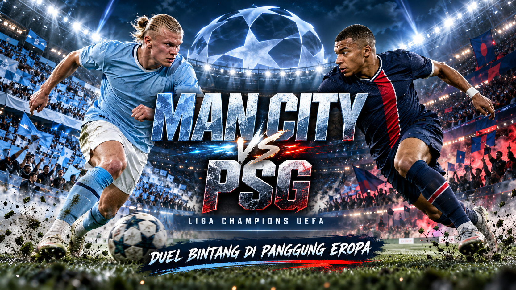 Tigoals Kupas Duel Man City vs PSG di Liga Champions UEFA Dini Hari Ini Pukul 02.00 WIB, Adu Strategi Dua Elite Eropa