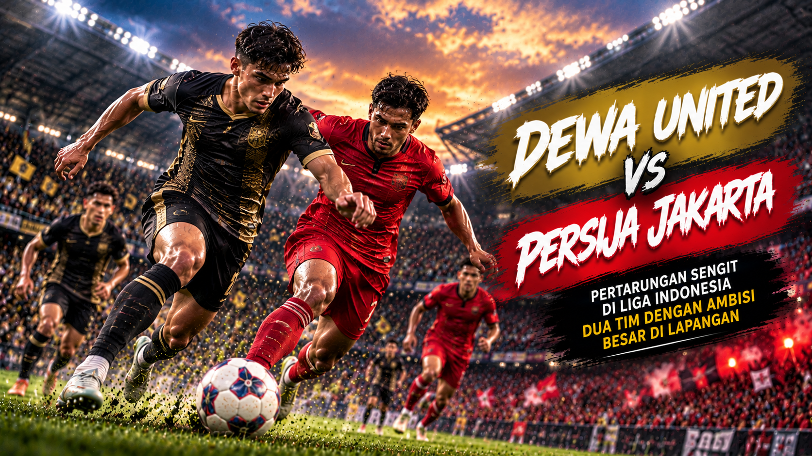 Dewa United Tantang Persija dalam Perebutan Poin Penting, Tigoals Ikuti Duel Panas di Banten International Stadium