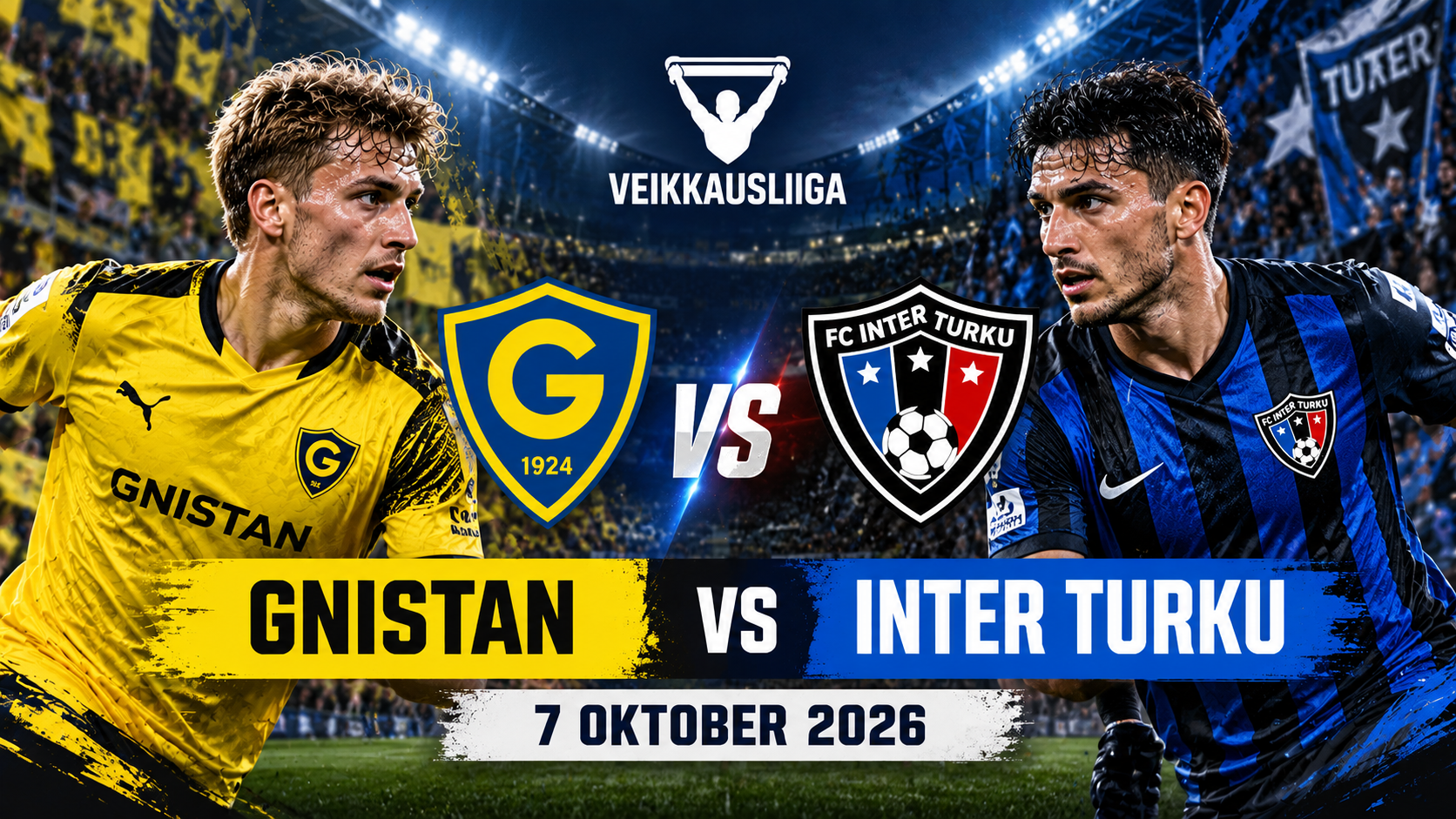 Gnistan vs Inter Turku 23.00 WIB, Tigoals Soroti Duel Papan Atas Veikkausliiga