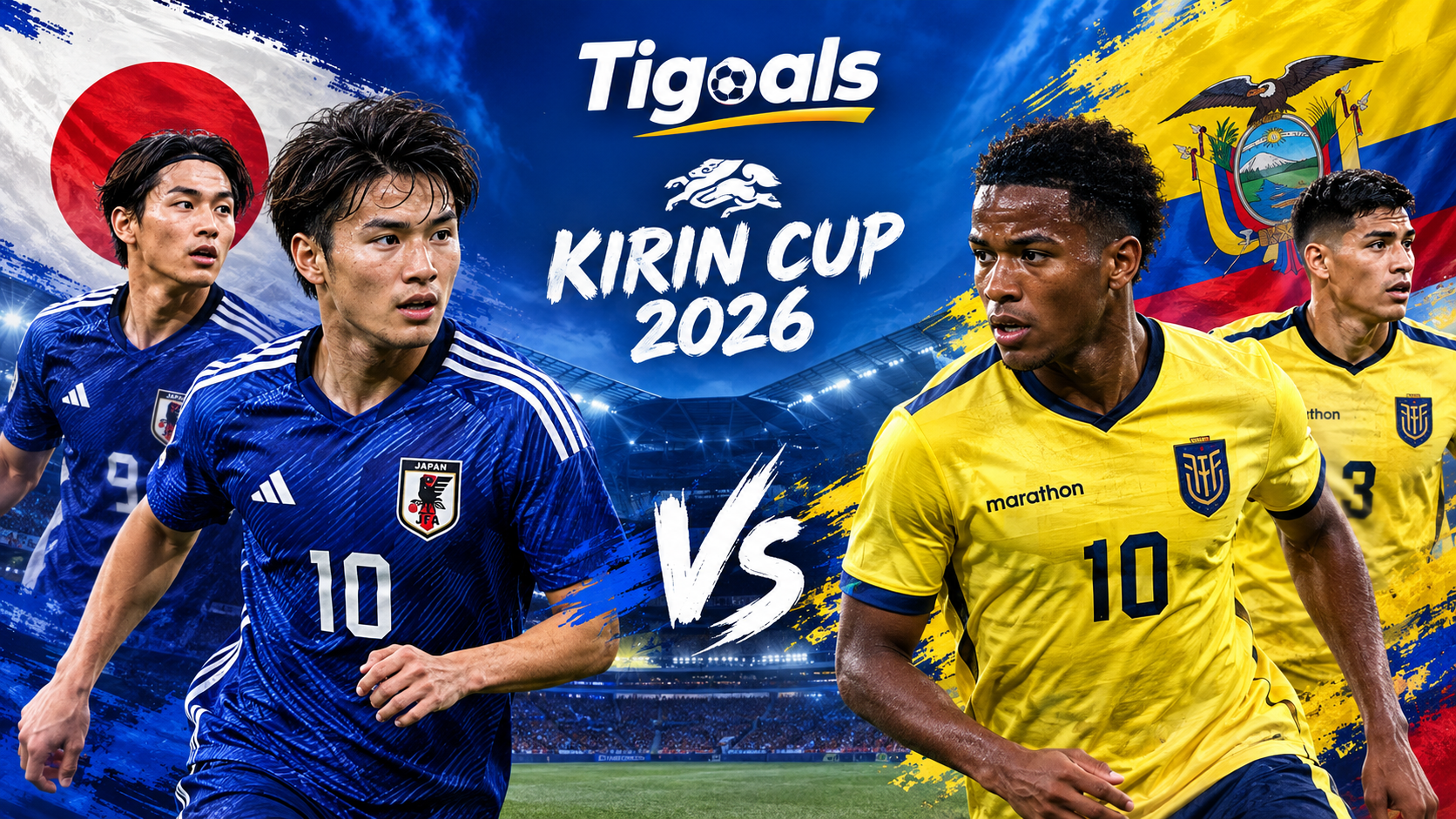 Tigoals Pantau Jepang vs Ekuador di Kirin Cup 2026 Sore Ini Pukul 17.10 WIB