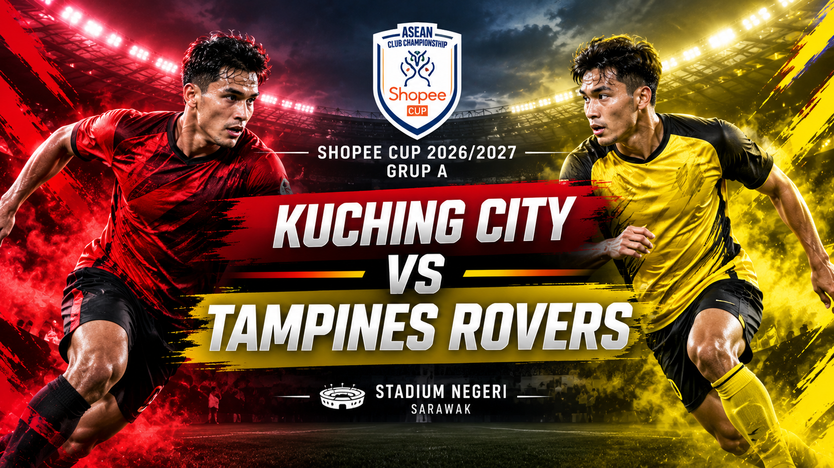 Kuching City vs Tampines Rovers 20.00 WIB, Tigoals Soroti Persaingan Grup A Shopee Cup 2026/27