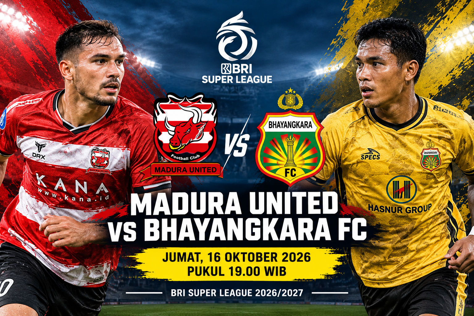 Madura United vs Bhayangkara FC Malam Ini Pukul 19.00 WIB, Tigoals Nantikan Duel Penentu di Pamekasan