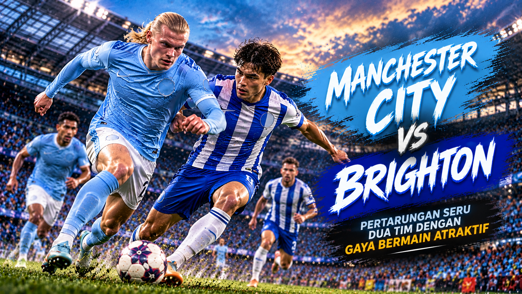 Manchester City Hadapi Ancaman Brighton dalam Persaingan Papan Atas, Tigoals Pantau Duel di Etihad Stadium