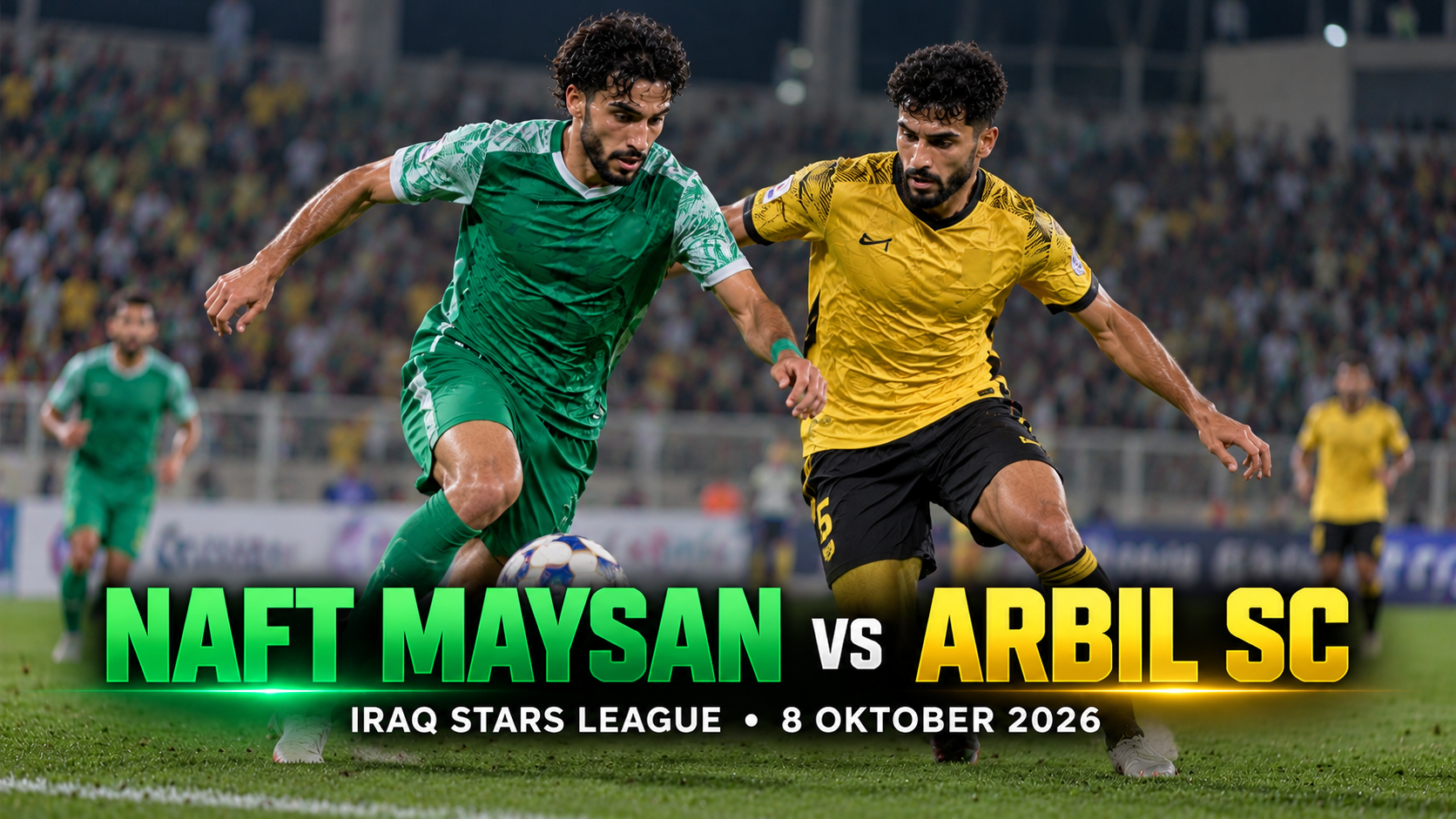 Naft Maysan vs Arbil SC Iraq Stars League Malam Ini Pukul 22.30 WIB, Tigoals Ikuti Persaingan Dua Tim Irak