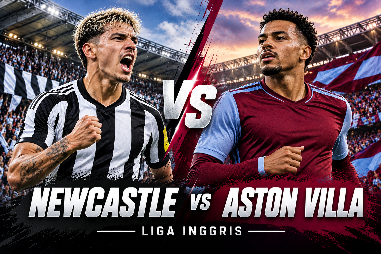 Newcastle vs Aston Villa Liga Inggris Malam Ini Pukul 23.30 WIB, Tigoals Mengulas Misi Bangkit The Magpies di St James’ Park