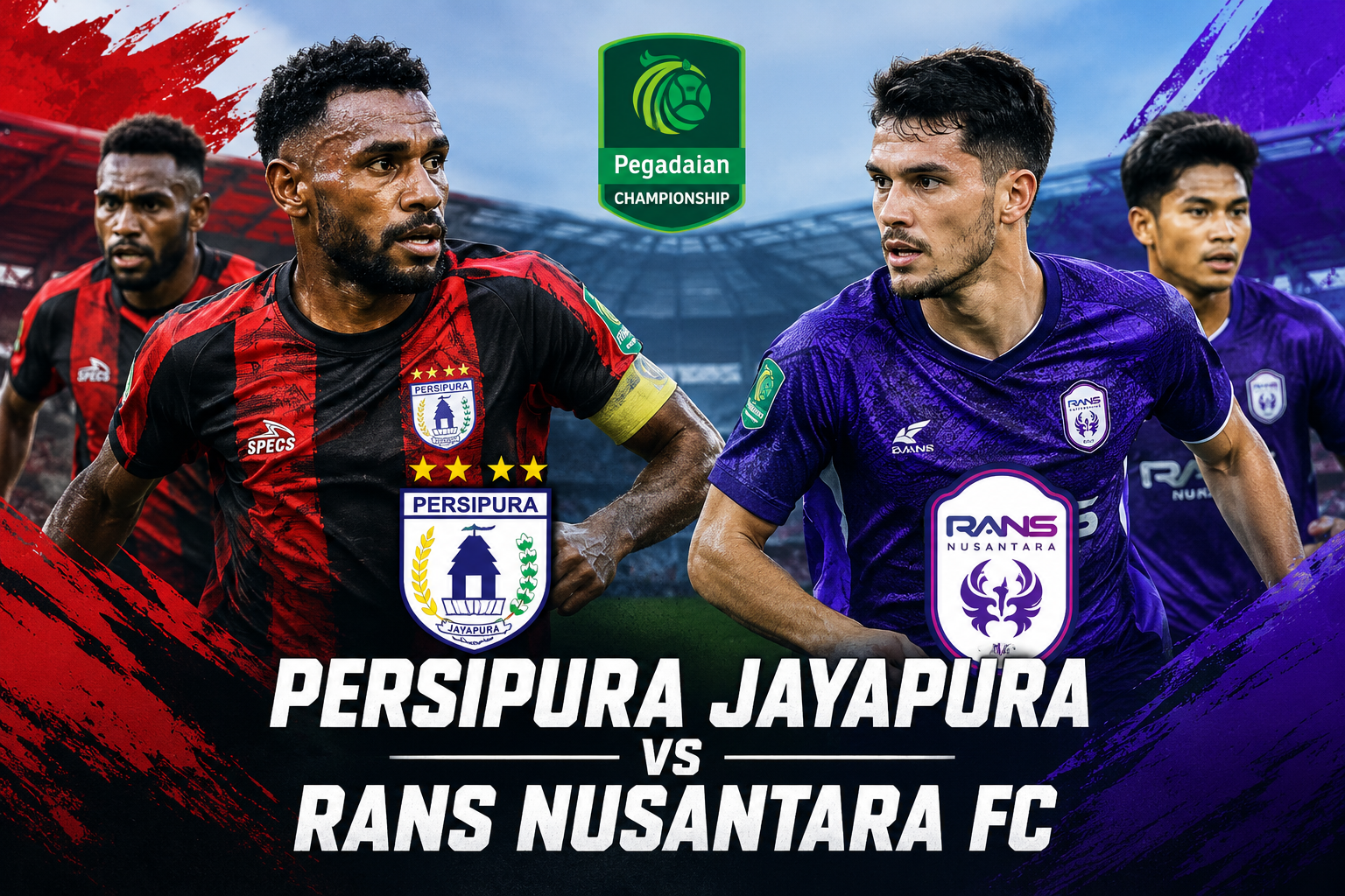 Persipura Jayapura vs RANS Nusantara FC Sore Ini Pukul 15.30 WIB, Tigoals Angkat Persaingan Sengit Pegadaian Championship