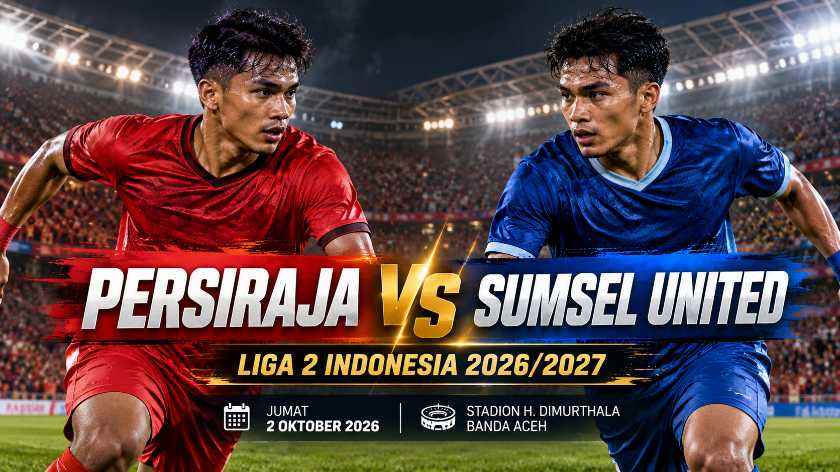Persiraja vs Sumsel United Liga 2 Indonesia Malam Ini Pukul 20.30 WIB, Tigoals Pantau Duel di Banda Aceh
