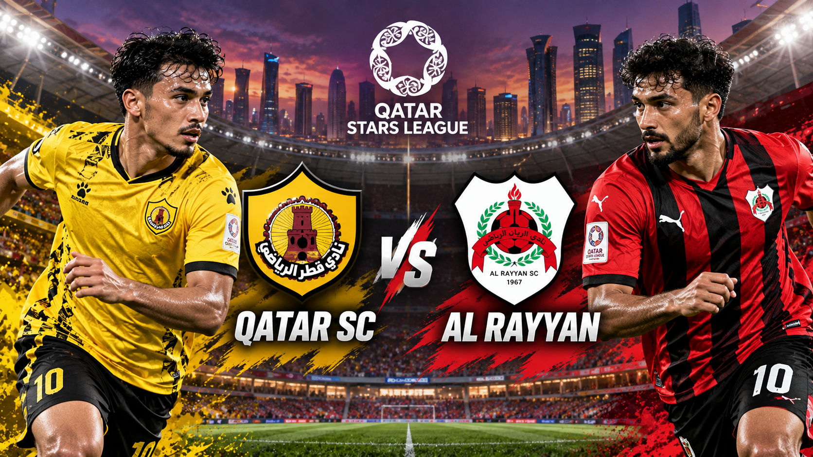 Qatar SC Bertekad Hentikan Ambisi Al Rayyan di Doha Bank Stars League Malam Ini Pukul 21.45 WIB, Tigoals Mengulas Duel Pekan Kelima