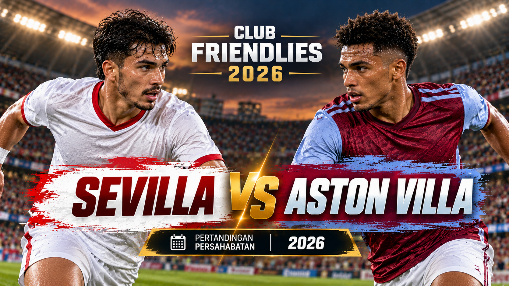 Sevilla vs Aston Villa Dini Hari Pukul 01.30 WIB, Tigoals Pantau Trofeo Antonio Puerta 2026