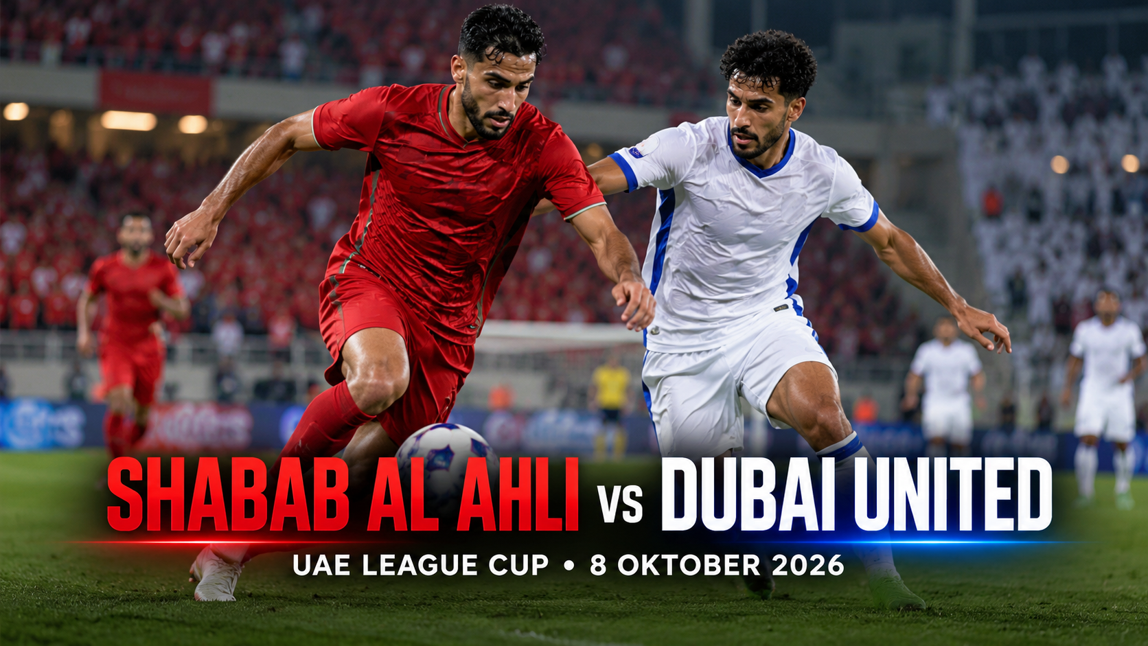 Shabab Al Ahli vs Dubai United UAE League Cup Malam Ini Pukul 20.10 WIB, Tigoals Ikuti Persaingan Sengit Dua Tim Dubai